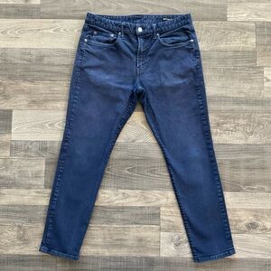 34x30 Bonobos Slim Taper Fit Jeans Men’s Blue Dark Wash Stretch